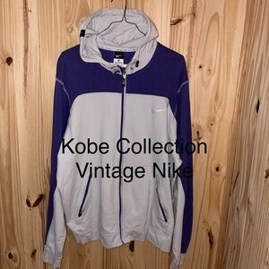 Nike Kobe Collection Hooded Track Jacket - Purple & Light Gray